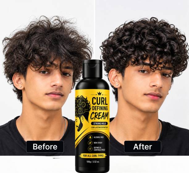 FLIXY Curly Hair Cream for Curl Definition & Frizz Control 100g Hair Cream