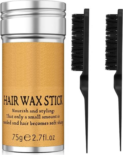 E-DUNIA Hair Wax Stick with Slick Back Brush & Rat Tail Comb Styling Kit Hair Wax