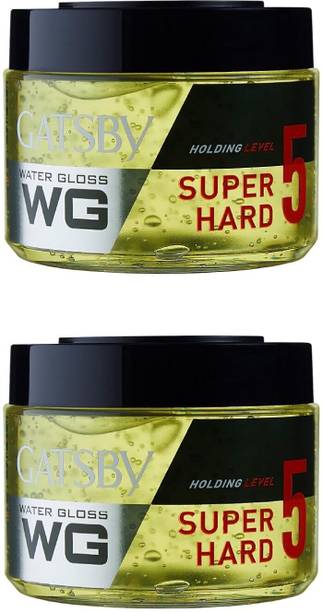 GATSBY Japan Water Gloss - Super Hard, (Pack of 2) Hair Gel