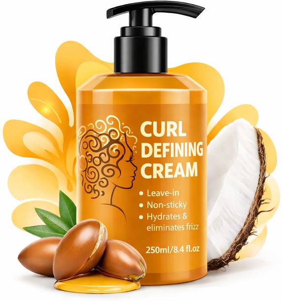 FLIXY Curl Defining Cream for Wavy & Curly Hair for Frizz Control & Hydration Hair Cream