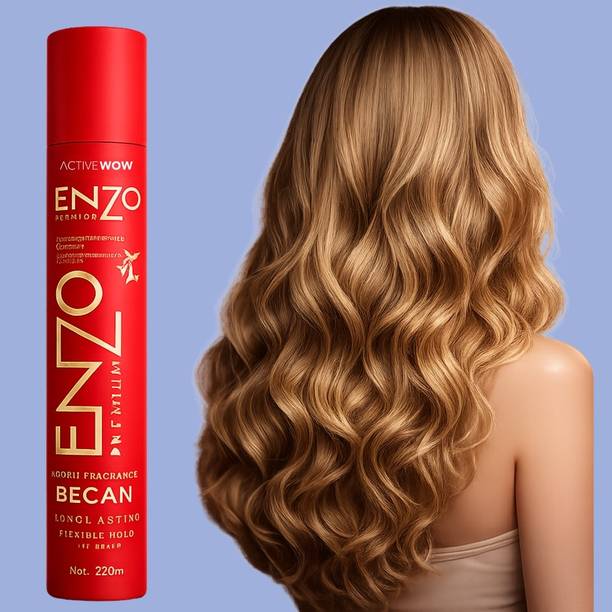 Activewow Enzo Hair Spray Premium Strong 420ml Long Lasting Flexible Hold AI682 Hair Spray
