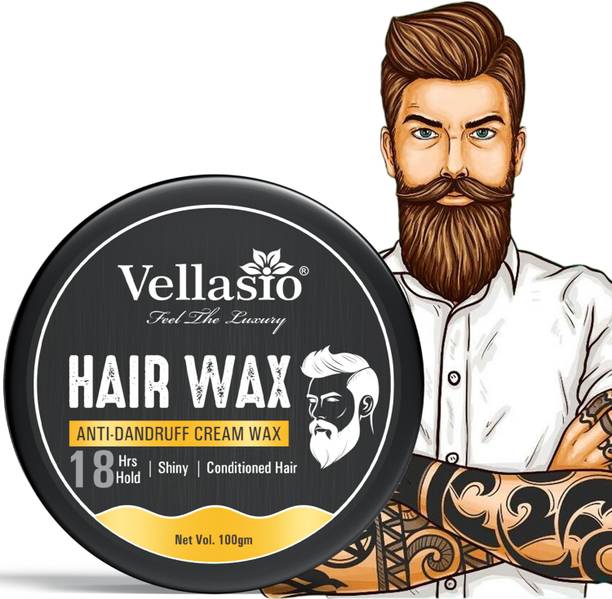 vellasio Hair Wax for Men Anti-Dandruff Wax, Up to 18-Hour Hold, Shiny & Hair Conditioner Hair Wax