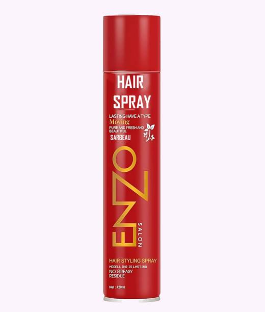 Sarbeau Salon Hair Spray Strong Hold Non Sticky Styling Spray 420ml_C_094 Hair Spray