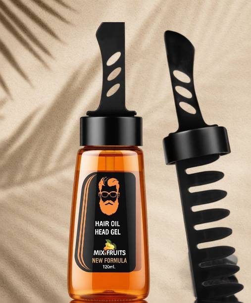 blussfrom Men Hair Styling Gel with Comb,2-in-1 Men Hair Styling Gel with Comb Hair Gel