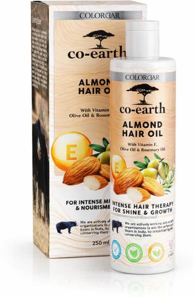 colorbar Co-earth Almond Hair Oil for Strong & Frizz Free Hair Hair Gel