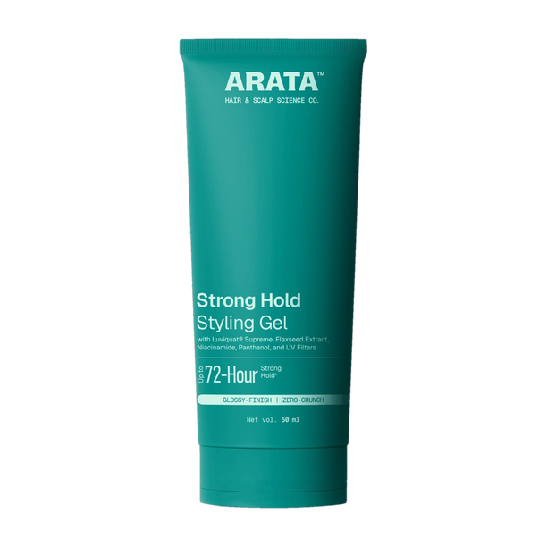 ARATA Styling Gel with Flaxseeds for Daily Use | Strong Hold, Glossy Finish Hair Gel