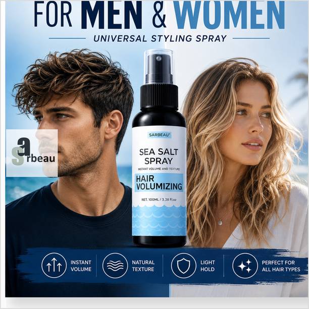 Sarbeau Sea Salt Texture Spray for Natural Volume Movement and Hold_408 Hair Spray