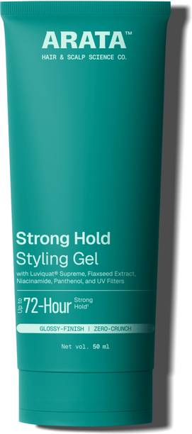 ARATA Styling Gel with Flaxseeds for Daily Use | Strong Hold, Glossy Finish Hair Gel