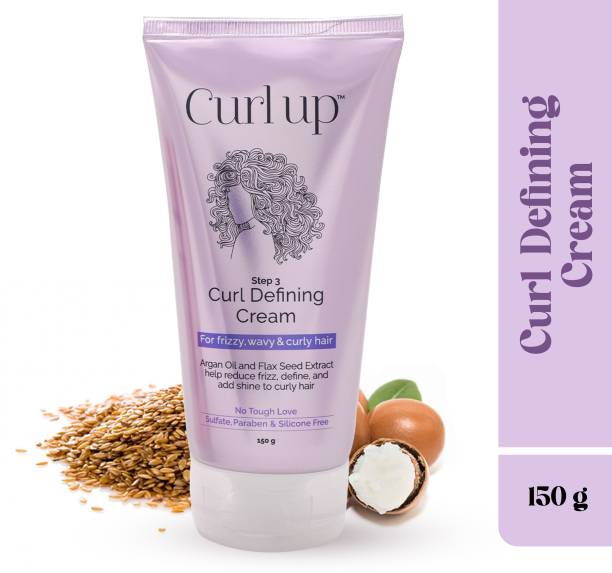 CURL UP Curl Defining Cream | Leave In Conditioner Defines Curls & Provides Hold Hair Cream