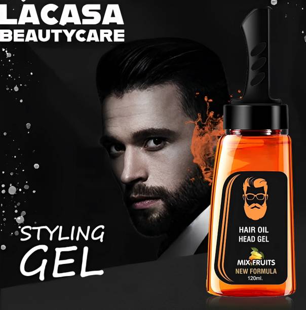 LACASA BEAUTY CARE Hair Comb Mix Fruits Wax With 2 In 1 New Formula Hair Gel