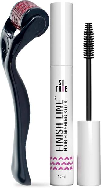 Sotrue Derma Roller For Hair Growth 0.5 mm & Hair Finishing Stick Combo For Women Hair Gel