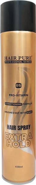 Hair Pure Extra Hold Hair Spray for Men & Women Instant Firm & Long Lasting Hold Hair Spray