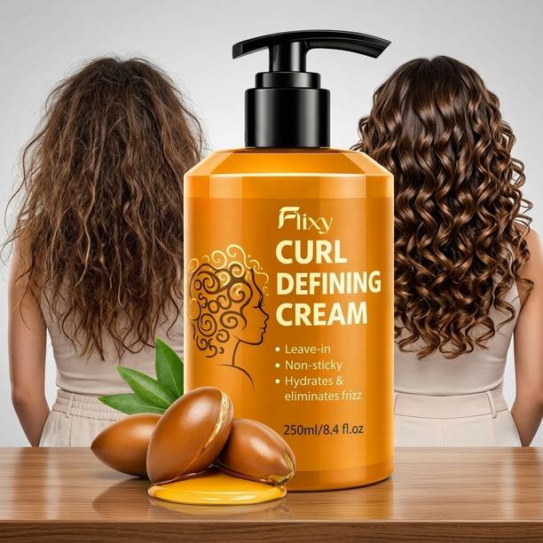 FLIXY Curl Defining Cream Non Sticky Formula for Curly Hair Care Hair Cream