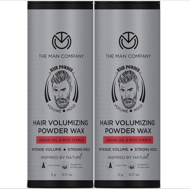 THE MAN COMPANY Hair Volumizing Powder Wax - Pack of 2 | Strong Hold, Matte Finish & Non Greasy Hair Powder