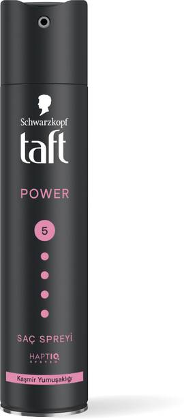 Schwarzkopf TAFT Power Hold 5 Hair Spray for Heat Protection, Gives Cashmere like Softness Hair Spray