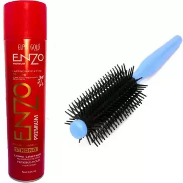De_Huda Enzo Hair Spray with Bonus Comb - Achieve Stylish Locks with Ease Hair Spray
