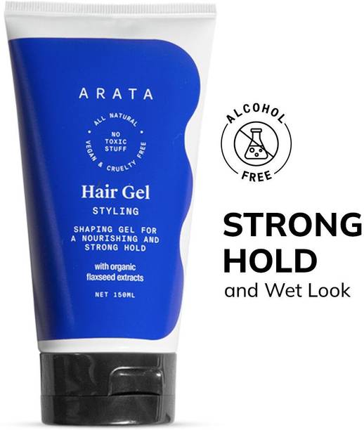 ARATA Hair Styling Gel for Men|Daily Use |Strong Hold|With Organic Flaxseed Hair Gel