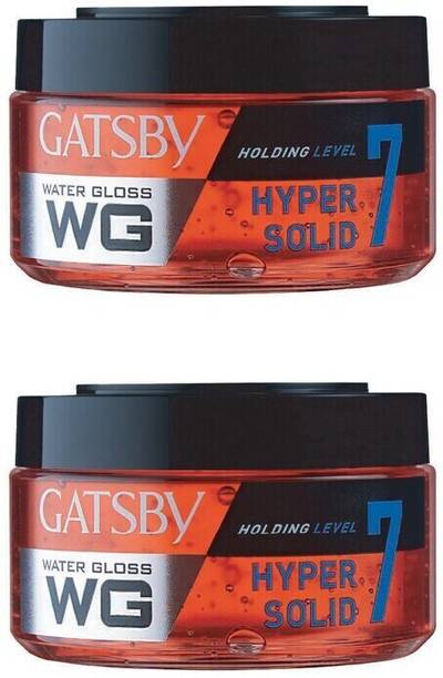 GATSBY Japan Water Gloss - Hyper Solid, (Pack of 2) Hair Gel