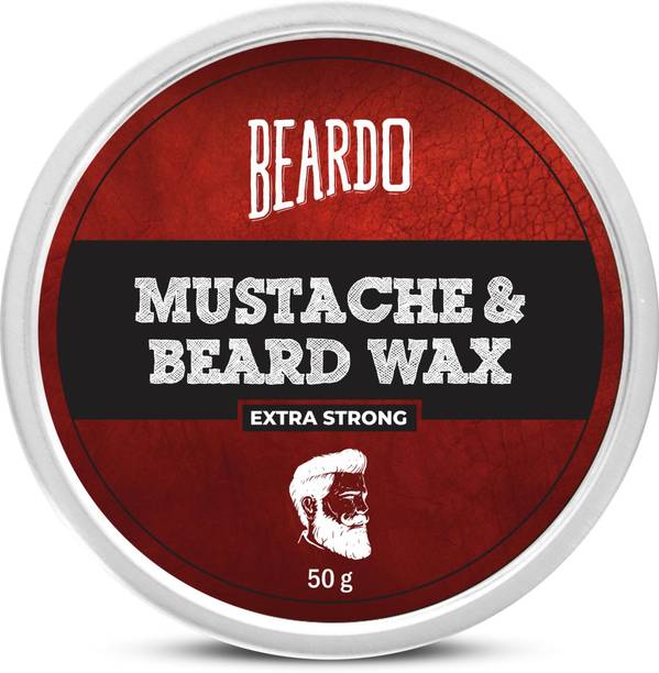 BEARDO Beard & Mustache Wax Extra Strong 50 Gm Hair Wax