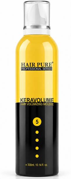 Hair Pure Keravolume Hair Volumizing Mousse Enrich with Keratin | Strong Hold Hair Styling Hair Mousse