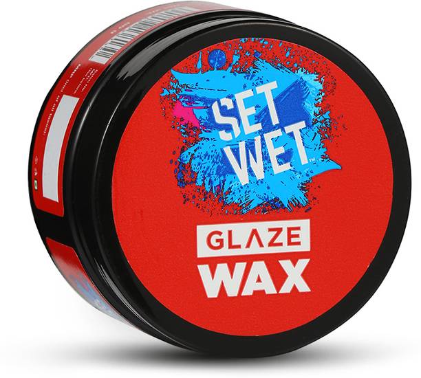 सेट वेट Hair Wax For Men - Glaze Wax for Healthy Shine & Strong Hold, Restylable Anytime बालों का वैक्स