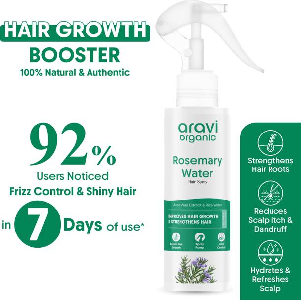 Aravi Organic Rosemary Water for Natural Scalp Treatmen...