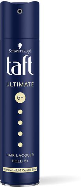 Schwarzkopf TAFT Ultimate Hair Spray For Hair With Crystal Shine Hold 5+, Lasts For 72 Hours Hair Spray