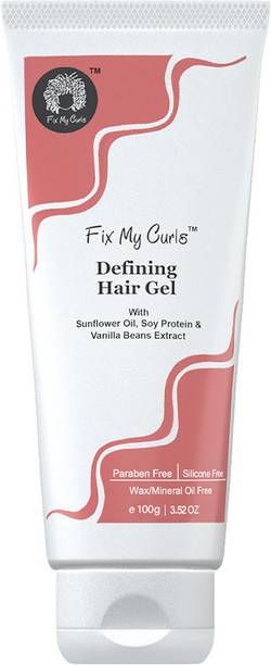 Fix My Curls Sunflower Oil & Keratin | For Curly, Wavy, Hair| Silicone Free | Curl Defining Hair Gel