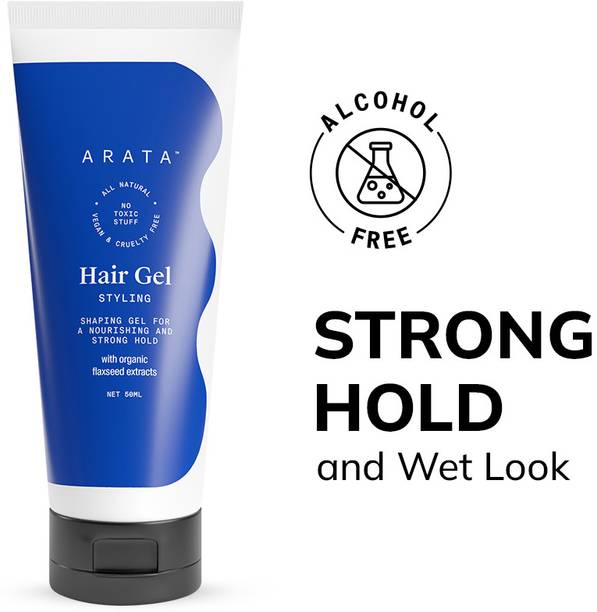 ARATA Hair Styling Gel for Women|Daily Use |Strong Hold|With Organic Flaxseed Hair Gel Hair Gel