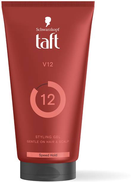 Schwarzkopf TAFT Power V12 Hair Gel With Speed Hold Technology, Non-stick & Easy To Wash off Hair Gel