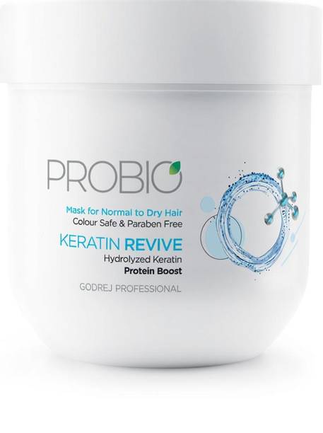 Godrej Professional ProBio Keratin Revive mask|For normal to dry hair|colour safe&Paraben Free Hair Mask