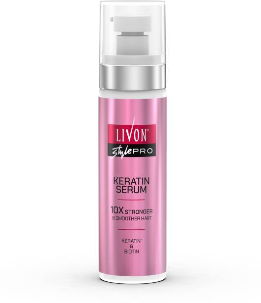 LIVON Style Pro Keratin Hair Serum for Women, 10X Stronger & Smoother, All Hair Types
