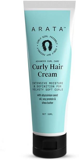 अराता Curl Styling Cream | With Organic Flaxseed | Plant Based बालों की क्रीम