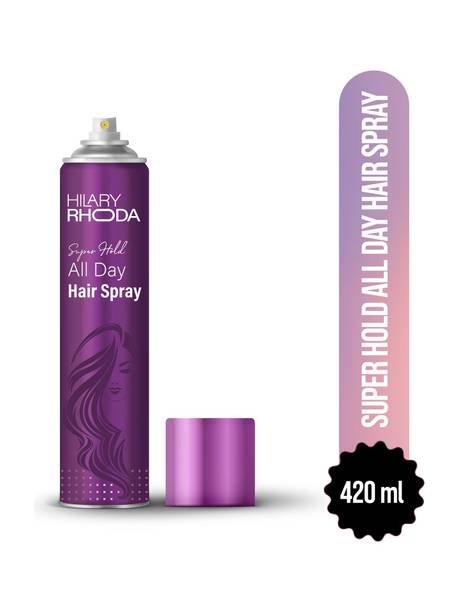 Hilary Rhoda Super Hold All Day Hair Spray | Hair Locking & Ultra Strong Hold Hair Spray | Hair Spray