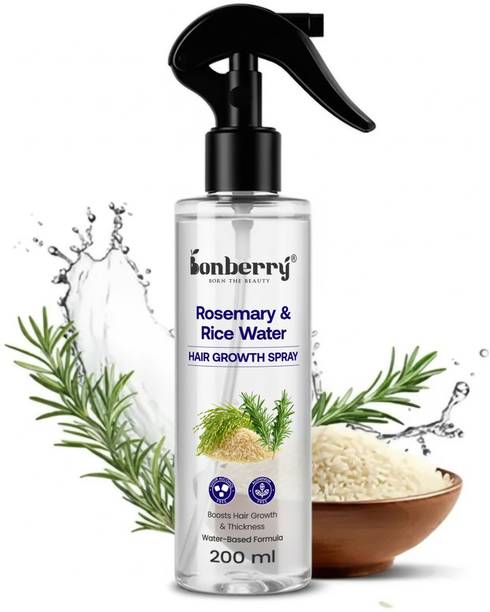 Bonberry Rosemary Water Spray for, Hair Growth Thickness & Hairfall Control 100% Natural. Hair Spray