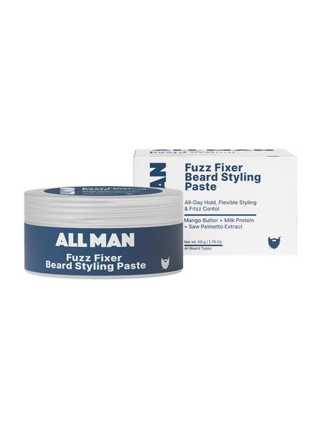 ALL MAN Fuzz Fixer Beard Styling Paste, Strong Hold Cream Wax,Mango Butter, Milk Protein Beard Cream