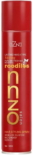 ROODILES Firm Hold Hair Spray 420 ml | Long-Lasting Hold | Non-Sticky | Hair Spray