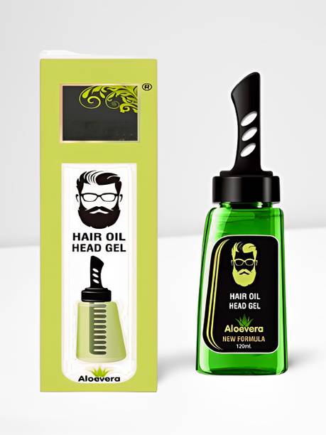 BEAUTYATH Men Hair Styling Gel with Comb Fast Build Hair Styling, Men's Oil Head Artifact Hair Gel