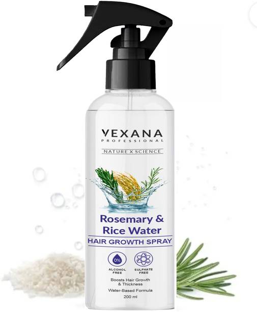 vexana Rosemary & Rise Water Hair Spray with Rice Water for Hair Regrowth Hair Spray