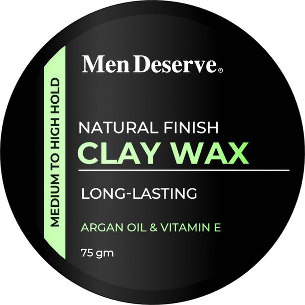 Men Deserve Natural Finish Clay Hair Wax enriched with Argan Oil and Vitamin E Hair Wax