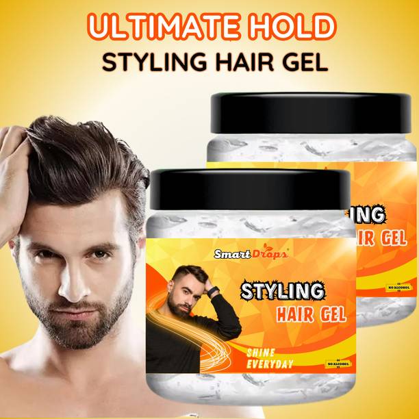 smartdrops Hair Styling Gel Brilliant Shine, Humidity Resistant, All Hair Types and Styles Hair Gel