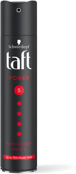 Schwarzkopf TAFT Power Hair Spray With Caffeine Formula Hold 5, Lasts 27 Hrs Hair Spray