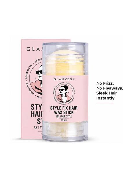 GLAMVEDA Hair Wax Stick| Control Frizz, Flyaways & Baby Hair | Non-Sticky |All Hair types Hair Wax