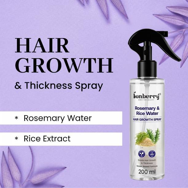 Bonberry Rosemary Water for Hair Growth, Thickness && Hairfall Control, 100% Natural. Hair Spray