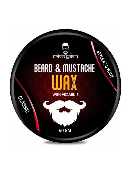 urbangabru Beard & Mustache Wax for strong hold Hair Wax