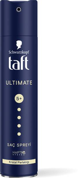 Schwarzkopf TAFT Ultimate Hair Spray For Hair With Crystal Shine Hold 5+, Lasts For 72 Hours Hair Spray