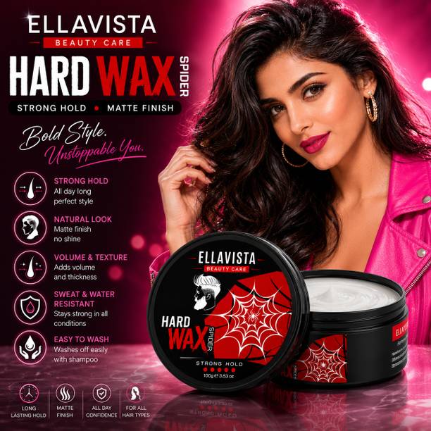 Ellavista Hair Styling Hard Wax Strong Hold Matte Finish for Men & Women 100g Hair Wax