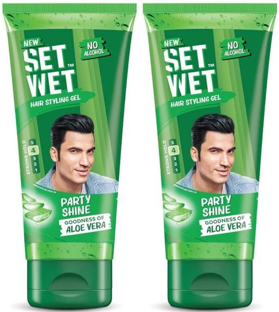 सेट वेट Party Shine With Aloe Vera Goodness Hair gel बालों का जेल