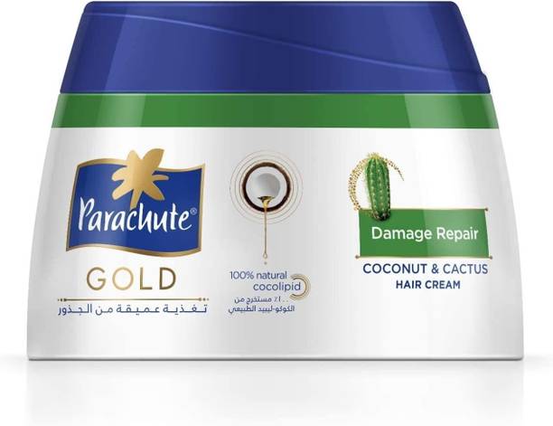 Parachute Gold Damage Repair Cactus And Coconut Hair Cream For Frizzy Hair 140Ml Hair Cream