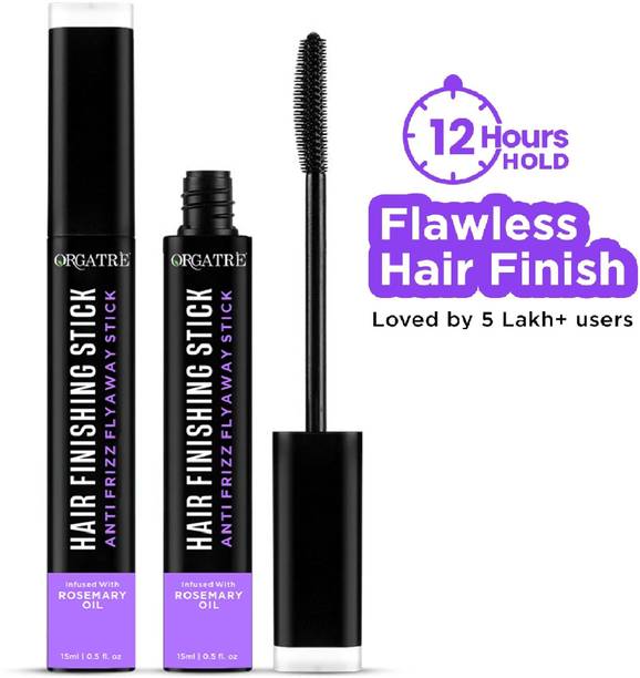 Orgatre Hair Finishing Stick - Non-Greasy & Non-Sticky - For Instant Shine & Style Hair Gel